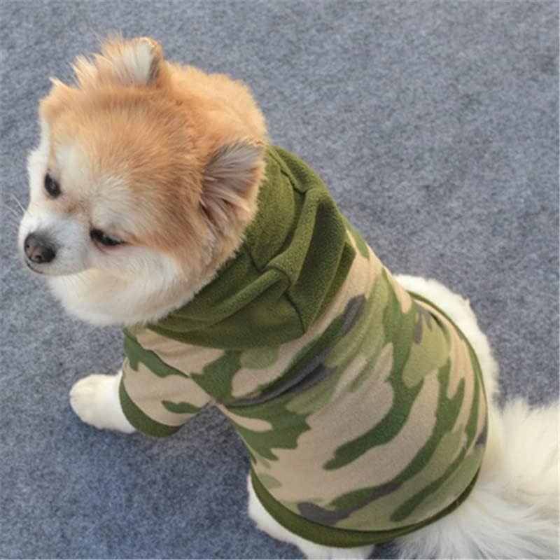 Желка облека миленичиња палто качулка топла облека за кученца џемпер кучиња облека миленичиња облека за големи кучиња зимска женска