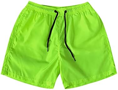 Менс шорцеви за машка класична класична фитла за летни шорцеви на плажа со еластични џебови за џебови од половината
