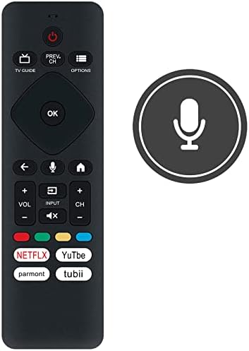 URMT26CND001 Voice Replace Remote Applicable for Philips Android TV 65PUL7472/F7 55PUL7472/F7 55PFL5766/F7 65PFL5766/F7 75PFL5704/F7