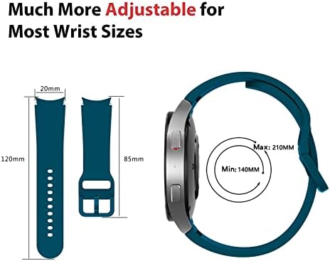 Beardslee 3 пакети ленти компатибилни со Samsung Galaxy Watch 4 Band 40mm 44mm, Galaxy Watch 4 Classic Band 42mm 46mm, Galaxy