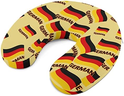 Германија Знаме Патување Вратот Перница Меморија Пена У Форма Авион Перница за Поддршка На Главата