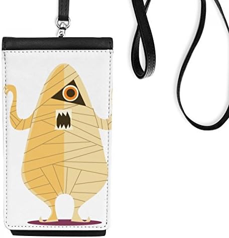 Труп страв од Ноќта на вештерките дух среќен телефонски паричник чанта што виси мобилна торбичка црн џеб