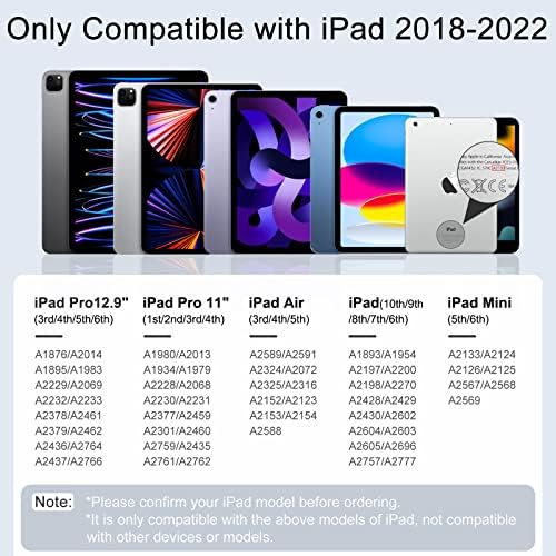 Пенкало за игла за iPad, 13 минути Брзо Полнење apple iPad Молив Со Отфрлање На Дланката, Чувствителност На Навалување, Работа за 2018-2022 iPad Air 3/4/5, iPad Mini 5/6, iPad 6/7/8/9/10, iPad Pro 11, iPad Pro