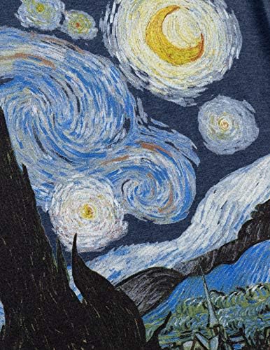 Ѕвездена Ноќ | Винсент Ван Гог Познат Кул Ѕвезда Сликарство Женски В-Вратот Маица Врвот