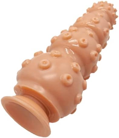 Acudani 13,8 инчи супер долг анален приклучок дилдо со силна чаша за вшмукување, флексибилен приклучок за задникот за мажи и жени секс играчка,