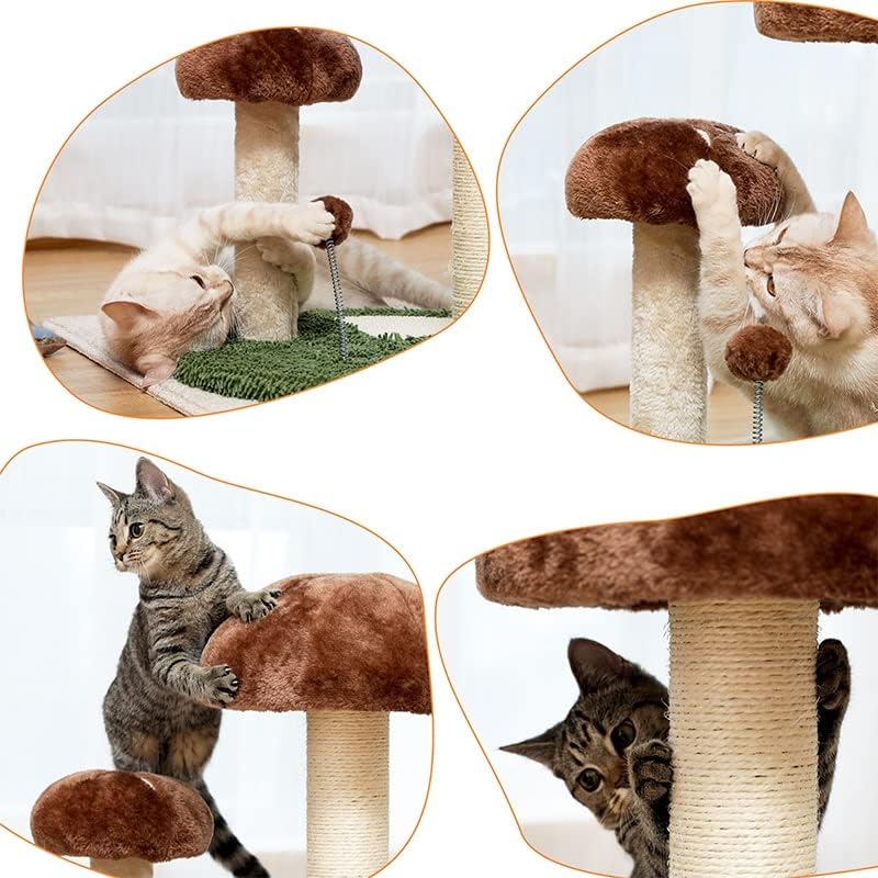 Sxnbh Празнична Мачка Гребење Пост Кактус Дрво Кула Со Сисал Јаже Мачка Качување Рамка Со Божиќ Декорација