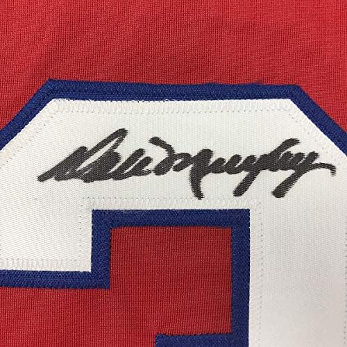Автограмиран/потпишан Дејл Марфи Атланта црвен бејзбол дрес ЈСА COA