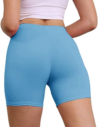 Cyce Bell Women'sенски велосипедисти шорцеви со високи половини атлетски тренинзи за јога шорцеви се протегаат кратки хеланки