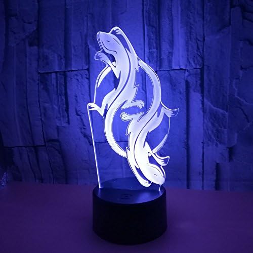 Геко Модел Ноќ Светлина Играчки 3Д Оптичка Илузија Светилка Со Допир &засилувач; Далечински Управувач &засилувач; 16 Бои Менување На Биро Спална