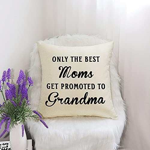 Нова баба подарок Мајка перница случај баба најава подарок прв пат баба подароци само најдобрите мајки се промовираат на баба памучна постелнина фрлаат перници за