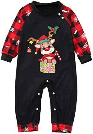 Облека за семејна облека за спиење, божиќни семејни џеми што одговараат на комплетите што одговараат на Божиќните пижами за облека за семејни