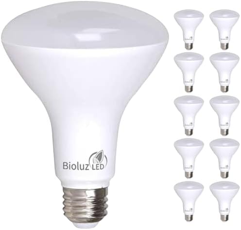 BIOLUZ LED 4 Пакет 90 CRI BR30 LED Затемнета Сијалица 7.5 W = 65 Watt Замена 650 Лумен 4000K Кул Бела Внатрешна/Надворешна Поплава Светлина UL Наведени Наслов 20 Висока Ефикасност Осветлув