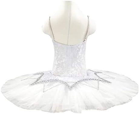 Pdgjg професионално бело со сребрени тримки балетски перформанси балет бел професионален балет
