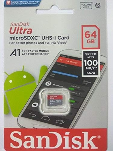 Sandisk 64GB SDXC Микро Ултра Мемориска Картичка Пакет Работи Со Motorola Moto G7, G7 Play, G7 Plus, G7 Power Плус Сѐ, Но Stromboli