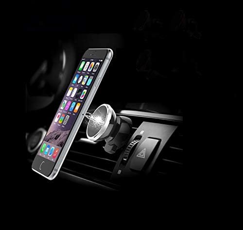 Techg Easy Magnetic Air Vent Car Mount Tephel Smarte за iphone XS X 8 8 Plus 7 7 Plus SE 6 6 Plus 5 5S 4 4S Samsung Galaxy S6 S5 S4 и повеќето други, вклучува магнетна плоча