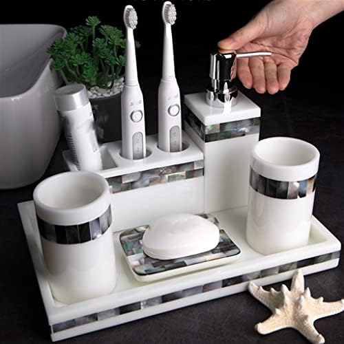 Bhvxw countertop купатило сет електричен држач за четкичка за заби, чаша за миење садови за свадби за бања
