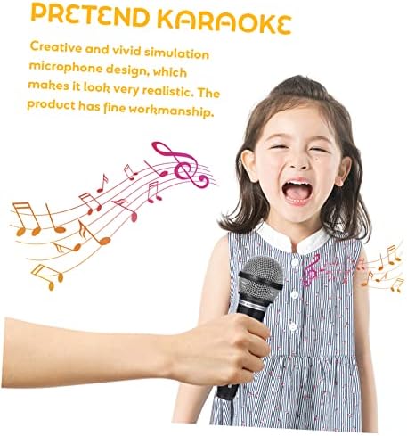 Тофику 1 парчиња се преправа дете со употреба на надувување за мозаик лажни микрофони инструменти симулираат чин мини костум девојки музички играчки микрофони раз