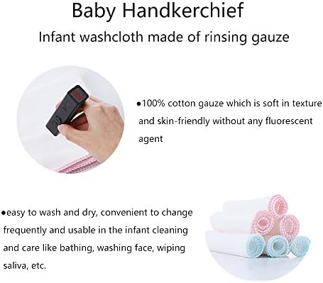 Нихао мед 2 слоеви на бебиња за бебиња природен памук од муслин, новороденче за лице за лице и плунка за пешкири за новороденчиња од