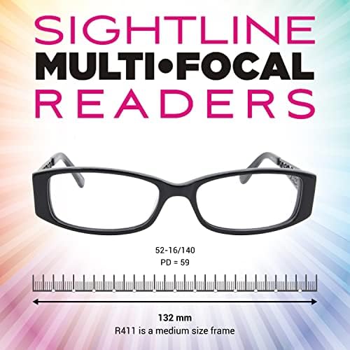 Преглед R411 Средно До Тесно Вклопување Мултифокус Очила За Читање