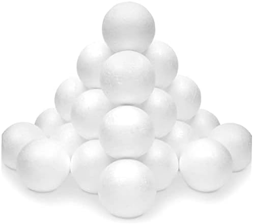 Clispeed бела пена топка DIY комплети свадбени украси Декорации 200 парчиња занаетчиски модели на пени, празни топки украси Училишни