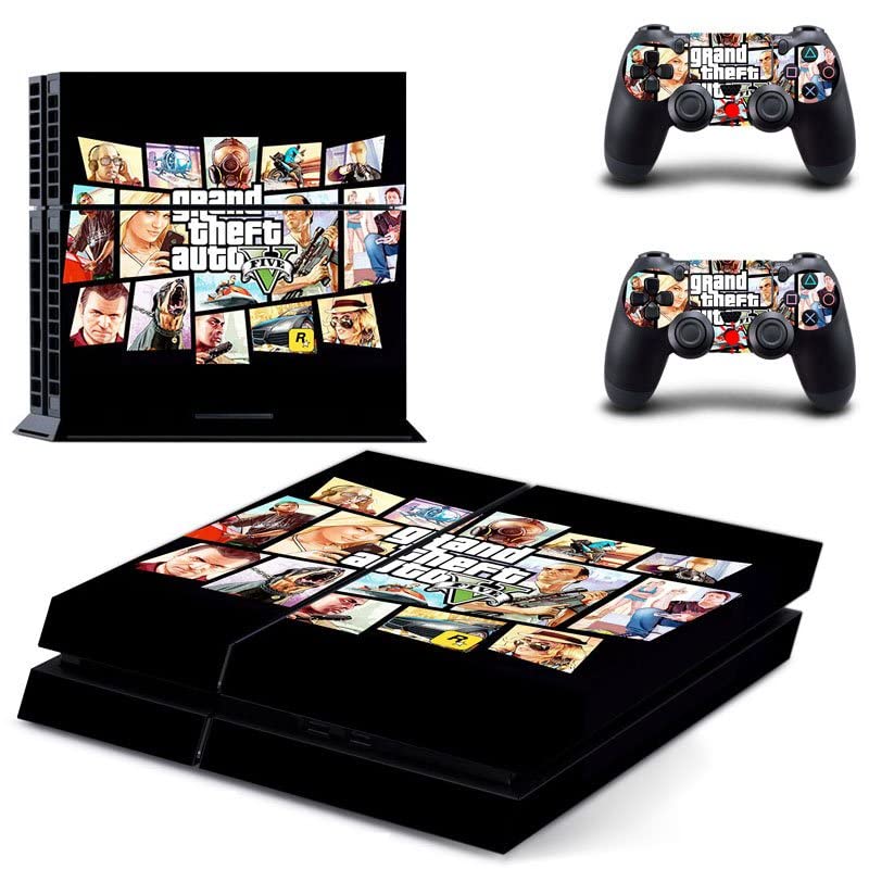 За PS5 Digital - Game Grand GTA Theft и Auto PS4 или PS5 налепница за кожа за PlayStation 4 или 5 конзола и контролори Декларална винил DUC -5469