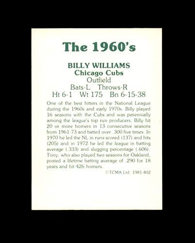 Били Вилијамс Рака Потпиша 1981 TCMA 60 Е Чикаго Младенчињата Автограм