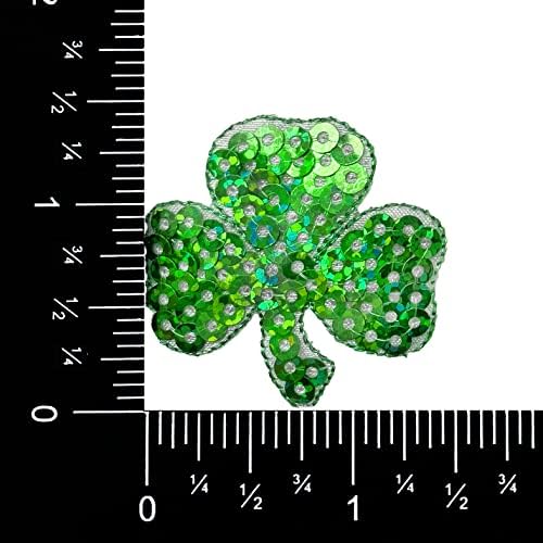 Sequin Irish Shamrock DentВозначен железо на лепенка