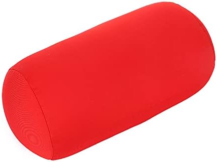 Kchensuply Reck Boldster Pillow Roll, црвен отстранлив ултра удобно удобно здив јога -засилена тркалезна перница со јадро од пена за спиење долниот