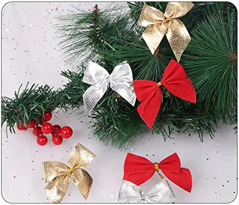 Божиќни мини сјајни лакови Божиќен украс за занаети за новогодишни украси за домашни декорации DIY Изработка на рачни зглобови