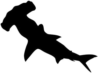 Хамерхед ајкула силуета 6 винил налепница за налепници