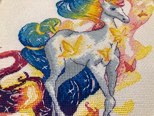 Riolis 1939 Fairy Unicorn - Counted Cross Stitch комплет 9½ x 11¾ 14 брои Аида 16 бои