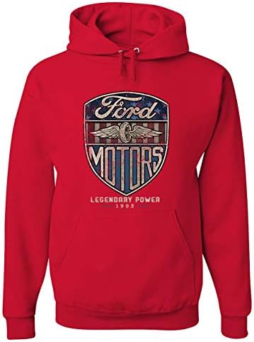 Tee Hunt Ford Motors Legendary Power Sweatshirt Automotive Licensed Hoodie