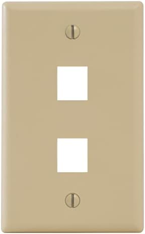 Класична плоча на ICC со 2 порти за стил EZ®/HD во единечна банда, бела, сингл
