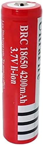 Морбекс Полнење Ли-ЈОНСКИ Батерии батерија 4200mAh 3.7 vcr Литиум Копче Акумулатор Ќелии Врвот Батерии На Полнење За Факел Фенерче, 2 Парчиња
