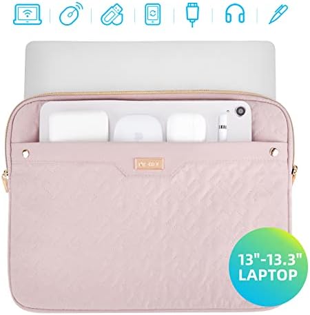 Случај за ракави на лаптоп Nishel 13-13.3 инчи, компатибилен со MacBook Air, MacBook Pro, HP Dell Lenovo Белешки, поставена торба за патувања,