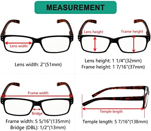 Очила Заштедете 10% На Комплет 5 Пакети Гроздобер Очила за Читање За Мажи и 3 Пакети Читачи на Полу-раб +2.25