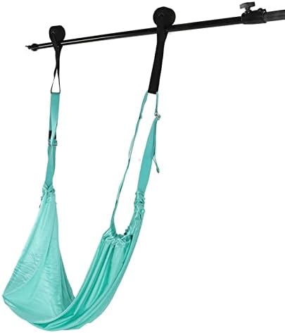 BuyWeek Aerial Yoga Strap, прилагодлива ариел јога хамак преносен јога лента за истегнување лента за дома или фитнес за теретана