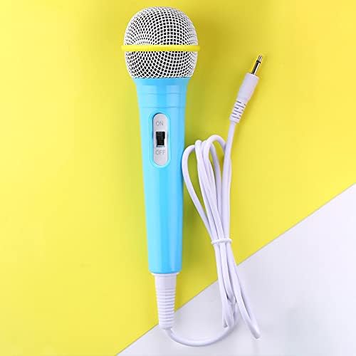 Yuhoo жичен микрофон, жичен динамичен микрофон 3,5мм Jackек лесен без батерија за деца кои пеат мехин дома жичен микрофон, бесплатна