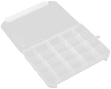 Нова LON0167 Пластични 20 оддели за складирање на електронска компонента Clear White 255x180x40mm (Kunststoff 20 Fächer Aufbewahrungsbox für