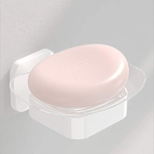 Cabilock 1pc Нема потреба дупчење пластичен држач за сапун wallид монтирање сапун сапун сунѓер туш сапун сапун решетка додатоци за бања додатоци