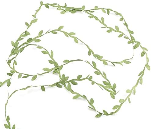 Ftvogue зелени вештачки лисја лисја лажен венец лозов венец домашни украси на отворено wallидни забави украси свадба DIY декор