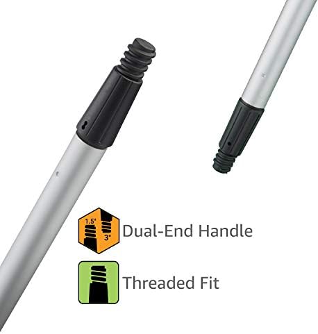 Unger Professional Dual End Aluminum Pole со рачка за завртки, 48 , бојата на рачката варира