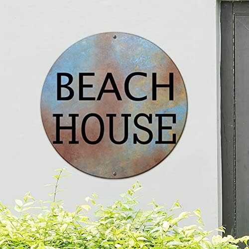 Позитивен мотивационен цитат алуминиум знак плажа куќа дома wallид декоративни знаци околу виси новите знаци фарма куќа декор за предни тремови алишта 12x12in роденден