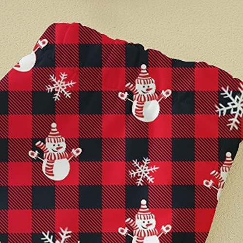 XBKPLO Божиќна дневна облека за семејни пижами за спиење за спиење Божиќни облеки облеки двојки што одговараат на кошули