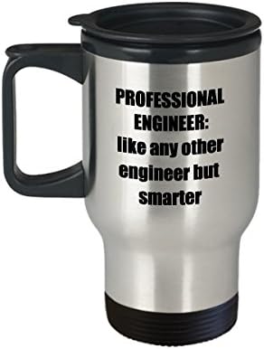 Професионален инженер за патувања за патувања - Смешна саркастична термичка изолирана не'рѓосувачки челик Инженеринг кафе кригла