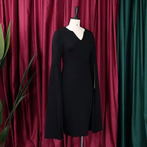Црни плус фустани со големина формални женски готски гроздобер без ракави со кратки ракави везени обични шик со вртење на сончев фустан