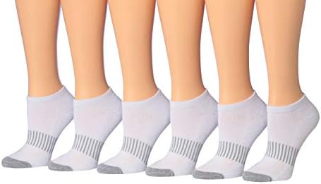 Tipi Toe Toe Women'sенски женски 6-парчиња ниско сечење атлетски спортски чорапи за пеформност