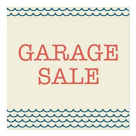 CGSignLab | „Продажба на гаража -Наутички бран“ прозорецот за лепење | 8 x8