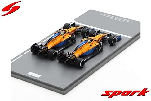 Spark S7694 MC Laren MCL35M 2 CAR Set 3 Победник 4 2 -то место италијански GP 2021 Lando Norris & Daniel Ricciardo 1/43 Scale