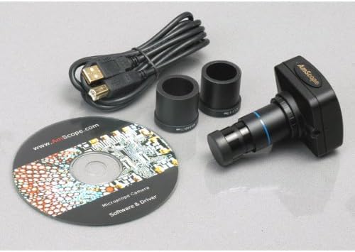Amscope SM-8TZZ-FOR-10M Дигитален професионален тринокуларен стерео зум микроскоп, WH10X и WH20X очни очи, 3,5x-180x зголемување, 0,7х-4,5x